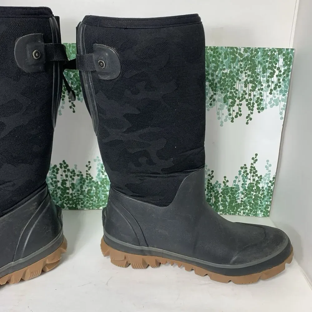 Bogs Whiteout Ajdustable Calf Slip On Boots Winter Size 8 US Or 39 EU Womens